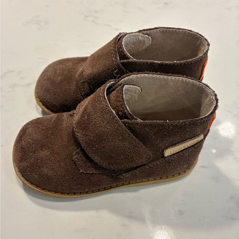Brown Suede Livie & Luca Toddler 7 boots - Picture 4 of 8